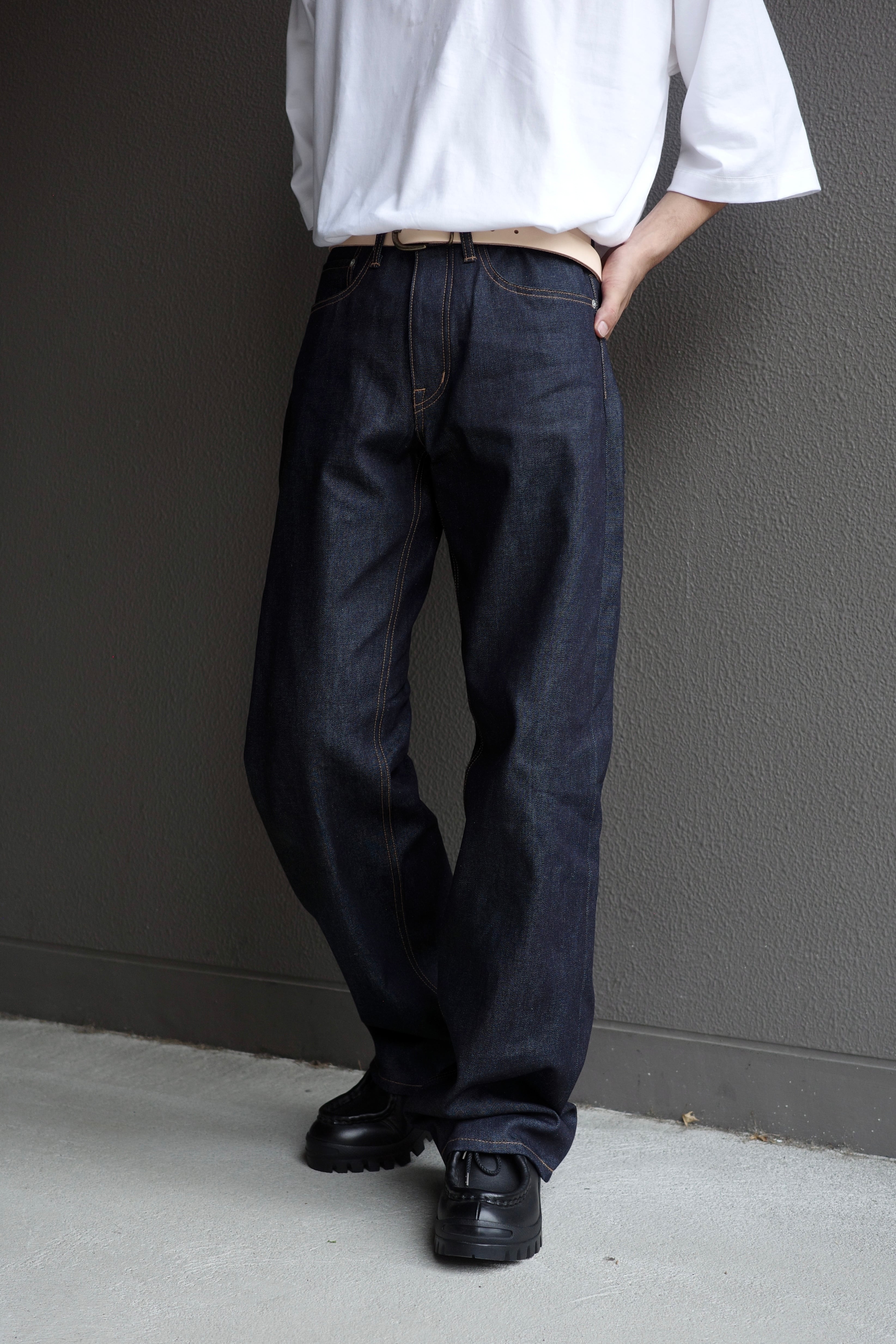 DAIRIKU 【Rigid “Straight” Denim Pants】 | lloomm 