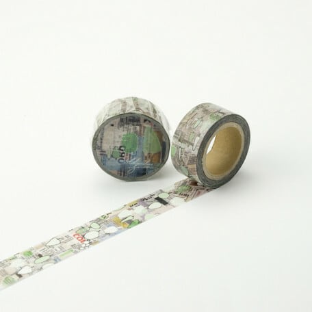 【廃番】小径文化 夏米花園 GREEN 20mmマステ MTW-CHO58 RT04