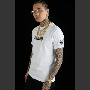 【迅速発送】2COLOR/ELDOLADO skull bone t-shirt 【LT051】