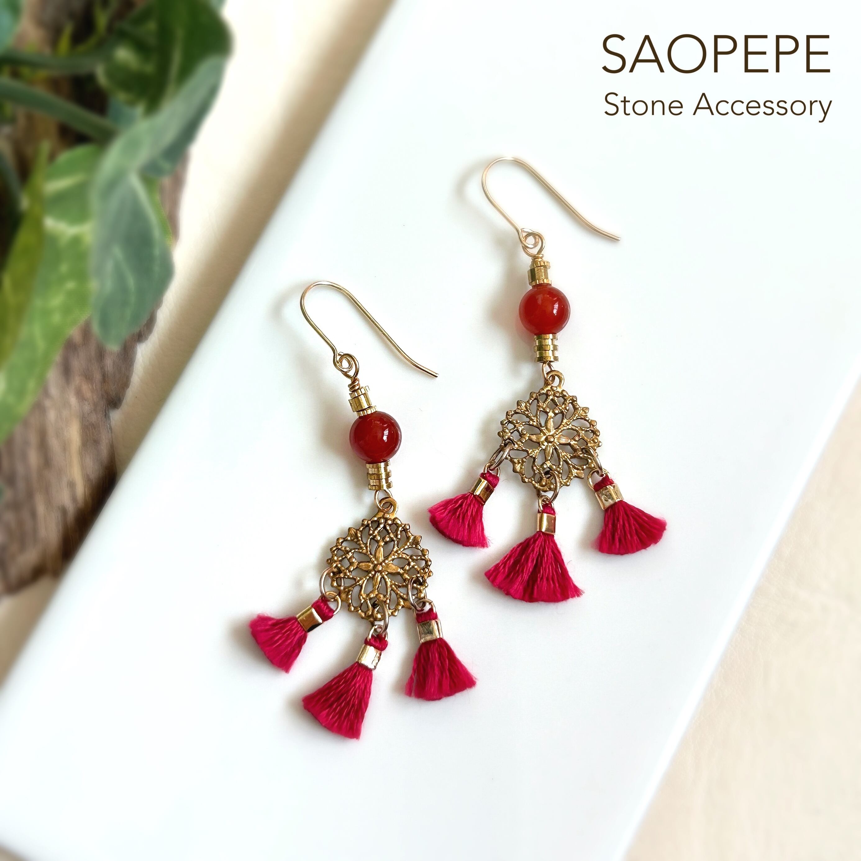 レッドの天然石 | SAOPEPE Online Shop