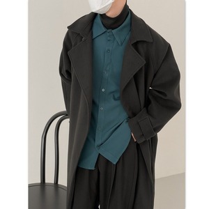 brand trench wool coat（ブランドトレンチウールコート）-b987