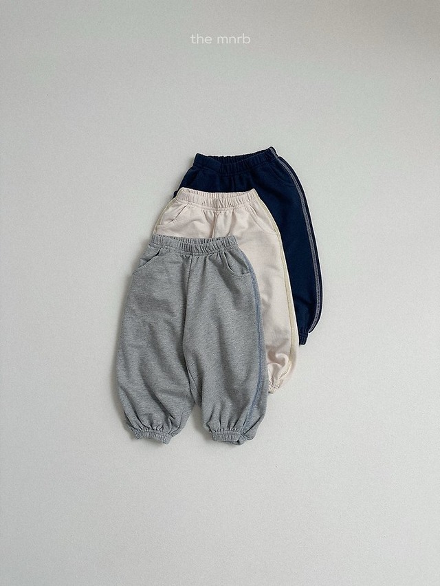 【予約】Contrast Trim Jogger Pants / minirobe
