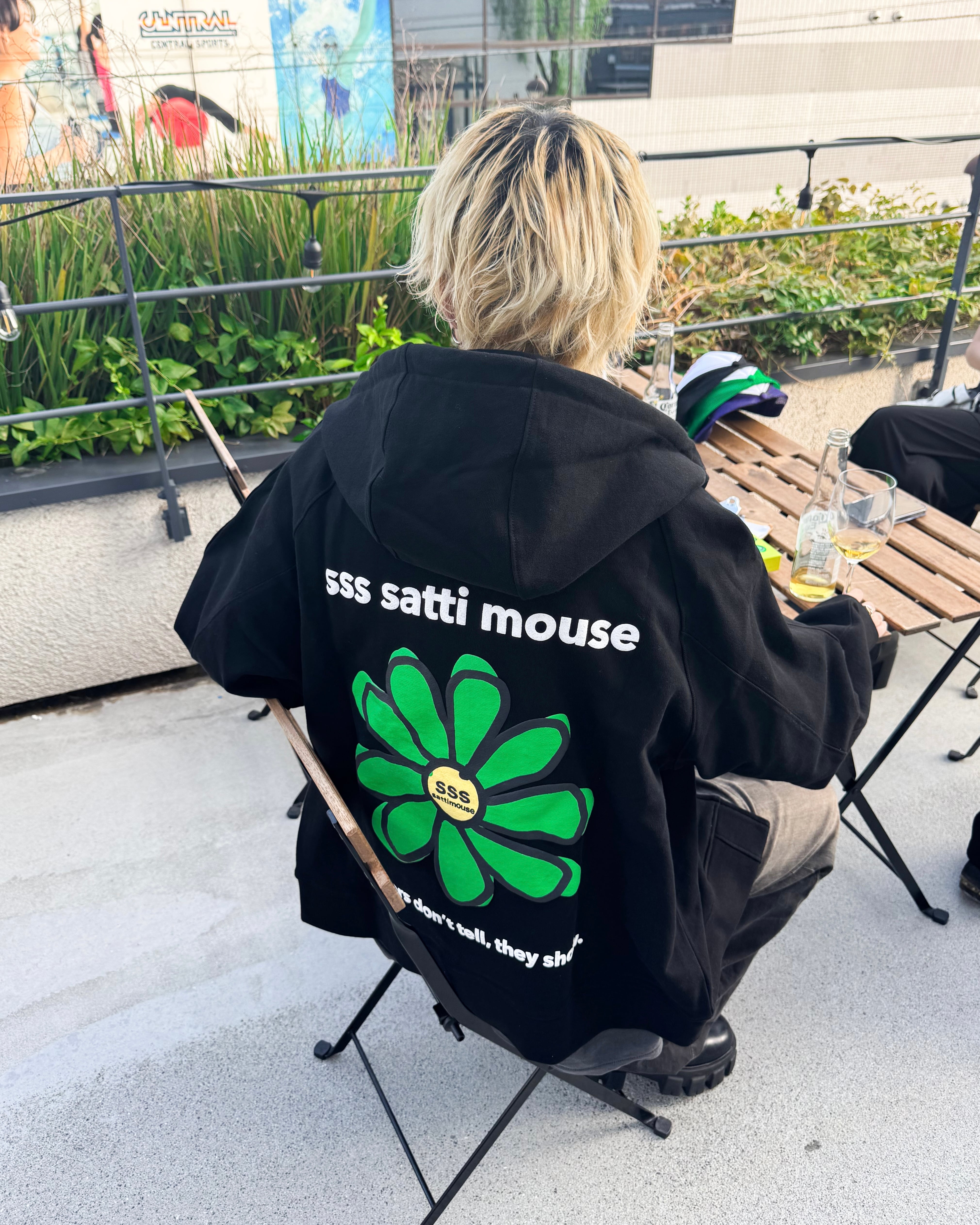 Flower zip parker | ssssattimous