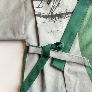 90サイズ【甚平】 特別仕様　trawler ×グリーン