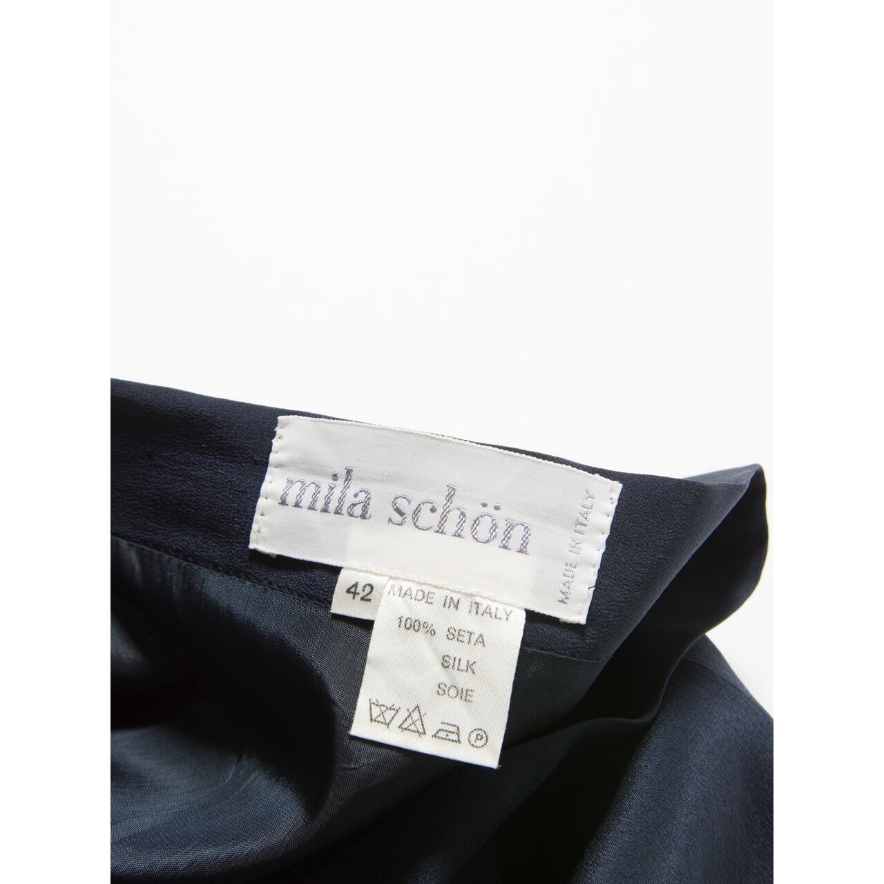 【mila schon】Made in Italy silk classic skirt（ミラショーン イタリア製シルククラシックスカート）3b