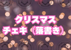 ぷりもふぃね福岡店「クリスマスチェキ（落書き）」数量限定