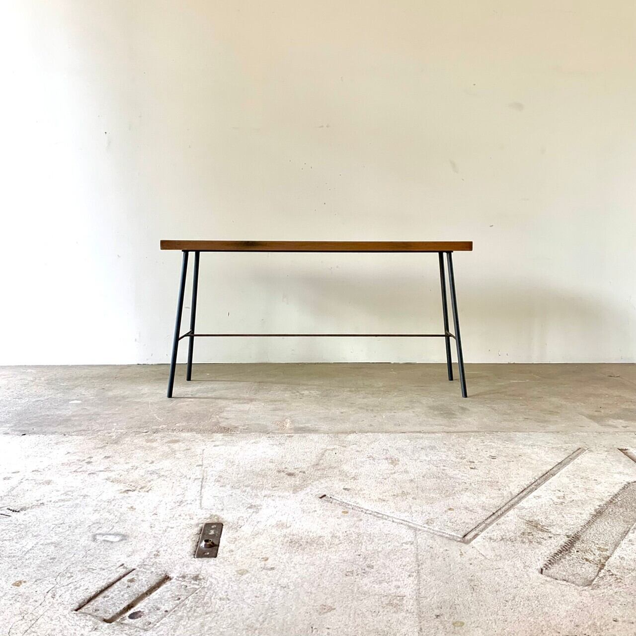 横長のスツール　サイドテーブル　古家具　0550