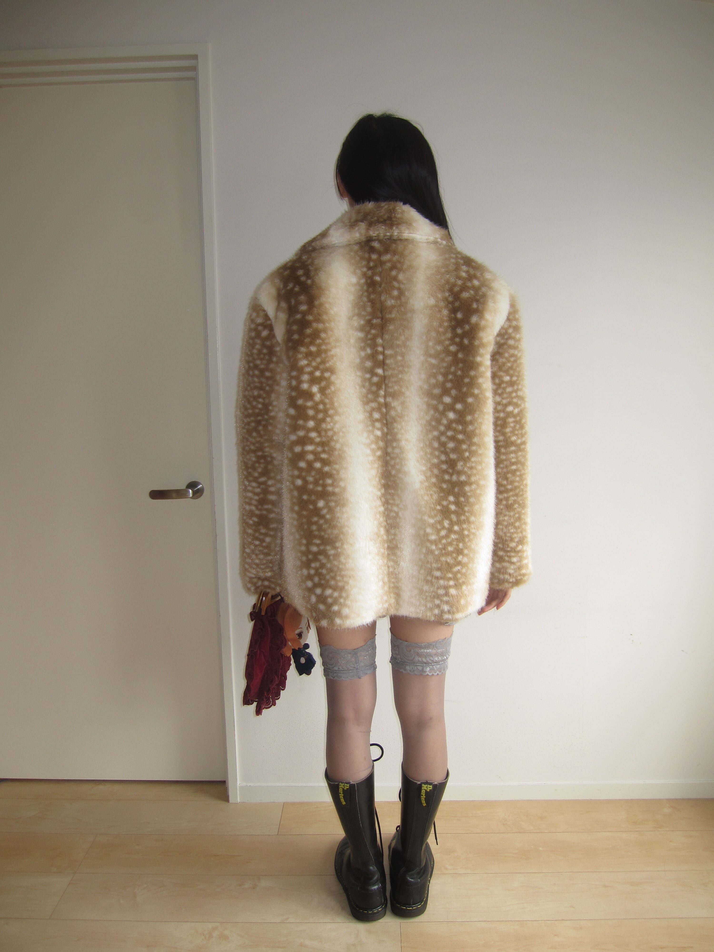 Bambi Fur Jacket beige | n.k atelier