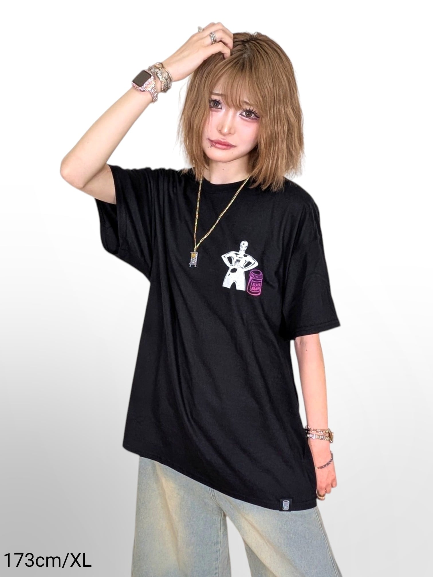 Latex SS Tee | BLACK BRAIN