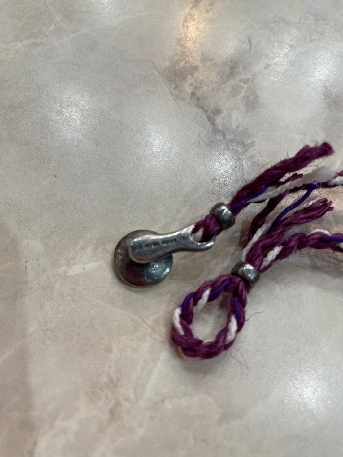 00s OLD STUSSY×JAM HOME MADE/Bracelet/ブレスレット/パープル