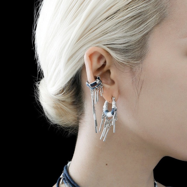 Frayed chain earcuff C1583