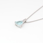 トリリアントカット パライバトルマリン ネックレス pt / 1.000ct / DA 0.040ct