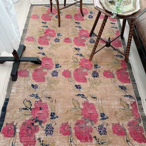 トルコ ヴィンテージラグ TR008 | ニーデ | 138cm × 255cm