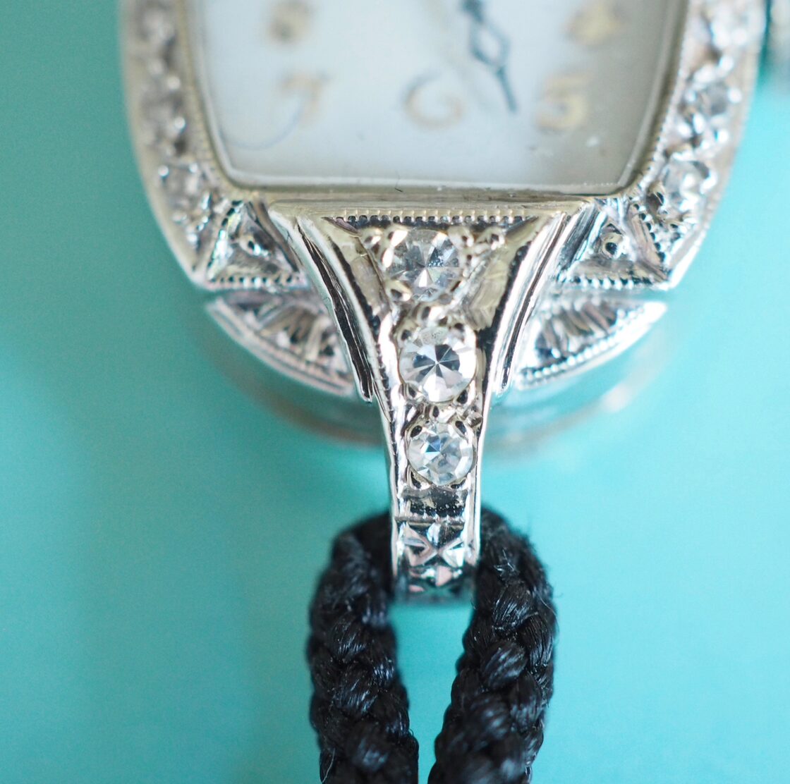 Tiffany & Co. ティファニー K14WG アールデコ ダイヤモンド 