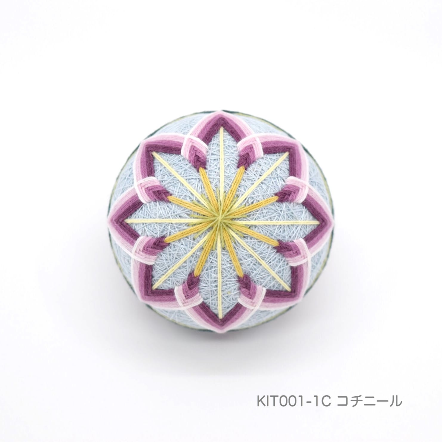 ◇動画付き◇手まりキット「やさしい菊かがり」（テキストあり