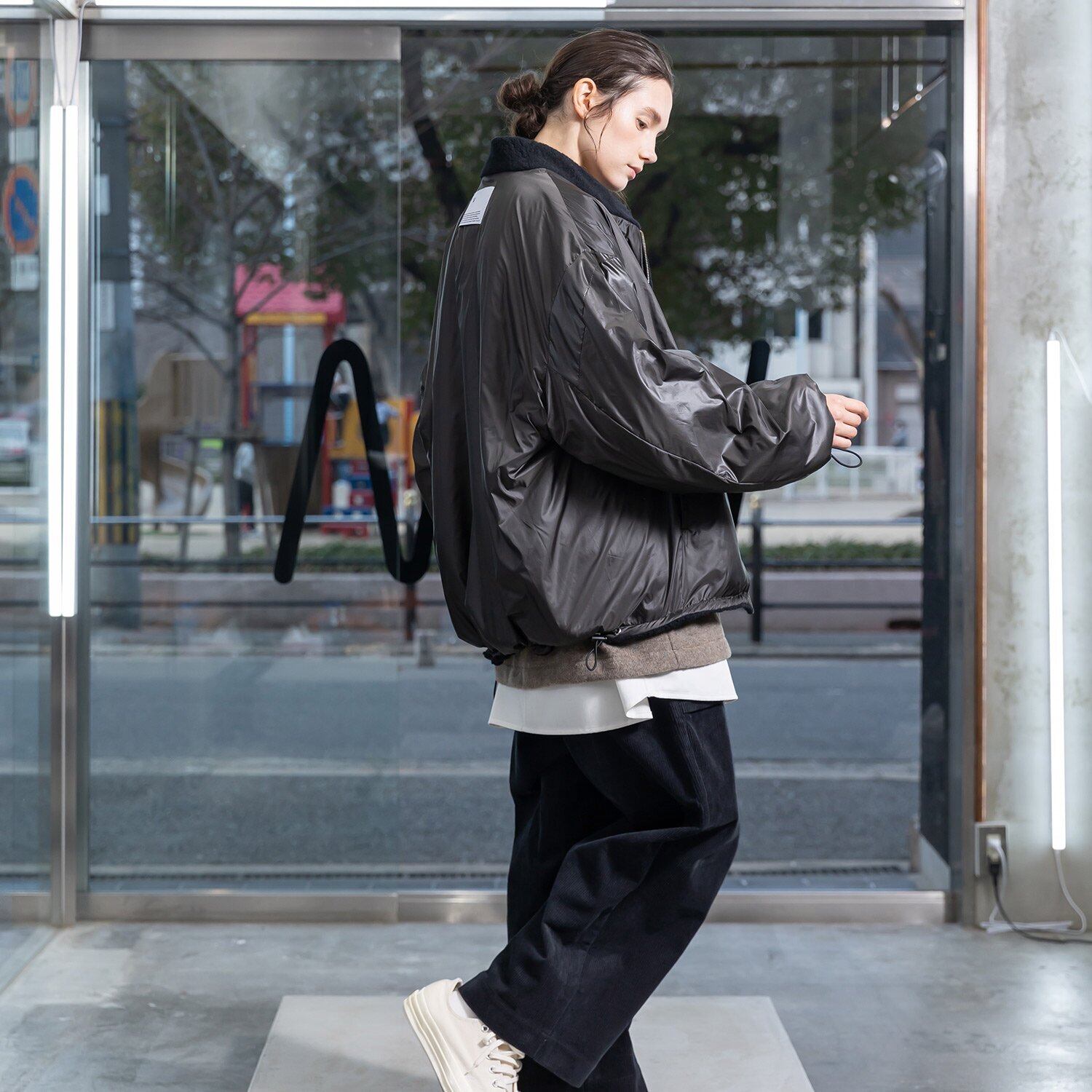 VOAAOV REVERSIBLE BOA BLOUSON(BLACK) VOBZ-K82 | IAAAM ONLINE STORE