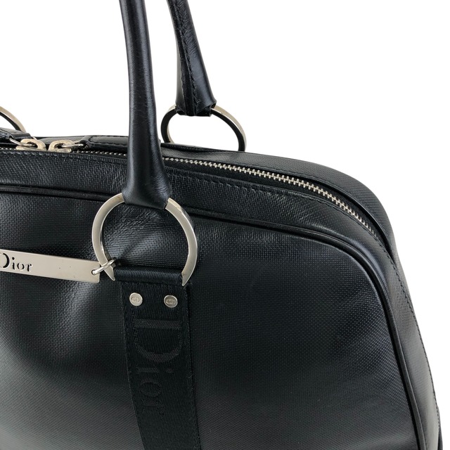 Christian Dior クリスチャン ディオール ストリートシック ハンドバッグ ブラック ロゴ レザー ミニボストン vintage ヴィンテージ オールド yt7ssi