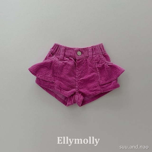 取寄:ELLYMOLLY ビビフリルコーデュロイパンツ/Jr※送料無料