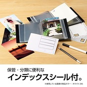 セキセイ SEKISEI アルバム ポケット ポストカードホルダー ハガキサイズ120枚 ハガキ 101~150枚 ホワイト KP-60PKP-60P-70