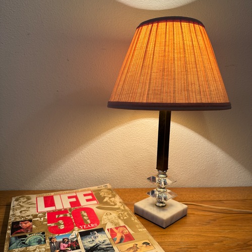 #2096-2【1970-80年代】ビンテージ テーブルランプ / 大理石ベース アメリカ