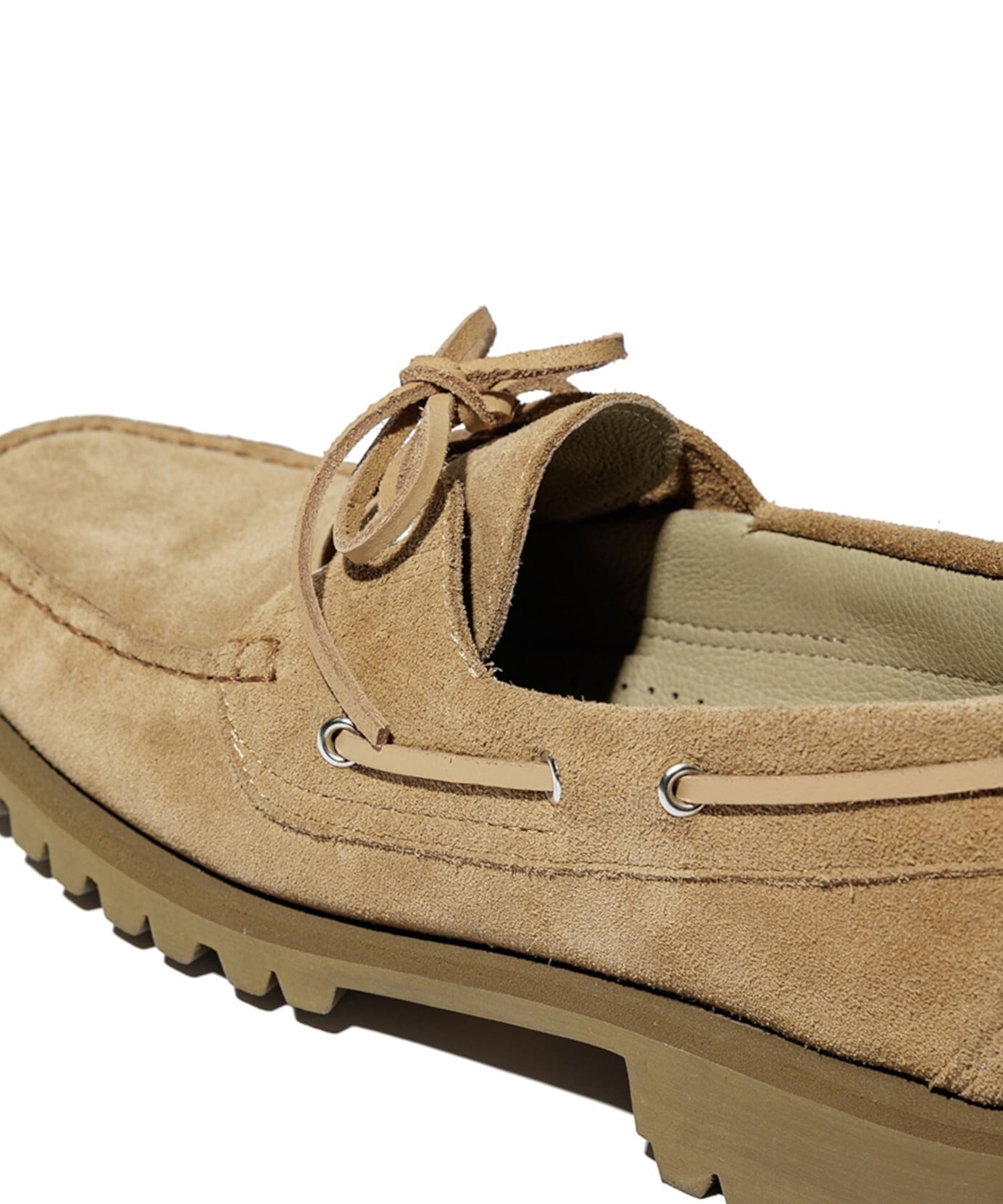 UNUSED / UH0633 SUICOKE DECK SHOES VIBRAMSOLE(BEIGE) | AfterSchool