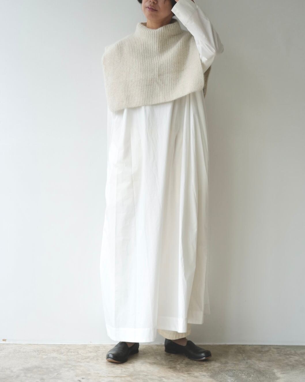 Yoli ヨリCotton wide onepiece ライトベージュ　サイズ1 Yoli コットンワイドワンピース | Vie