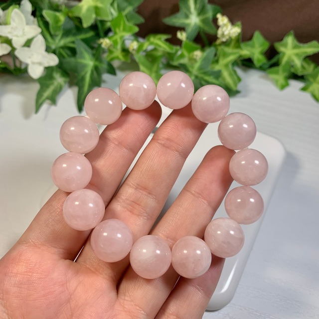 可愛い桃色☆ローズクォーツ ブレスレット