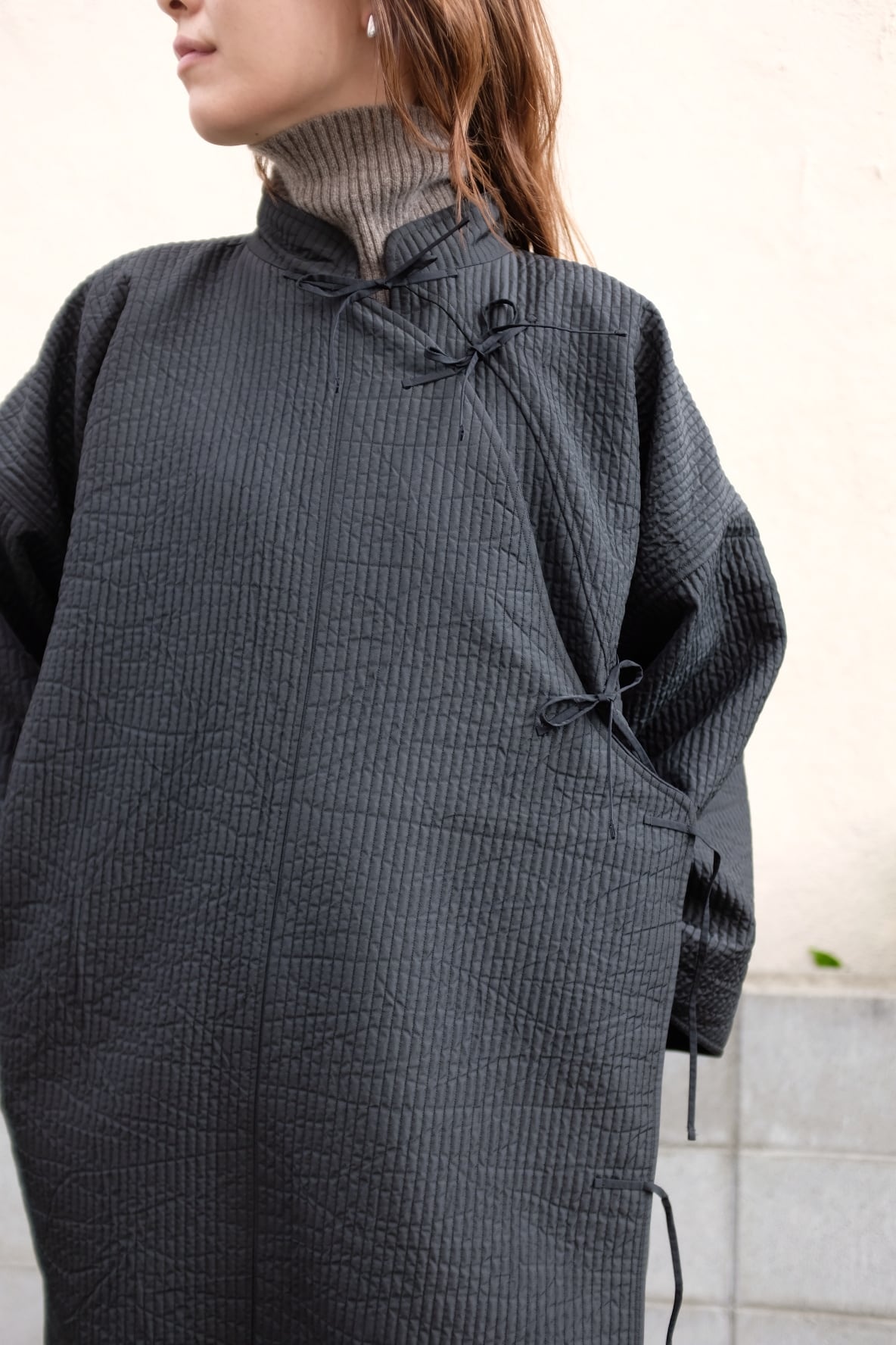 WRYHT ] asymmetry front oriental reversible coat | YES-姫路の美容