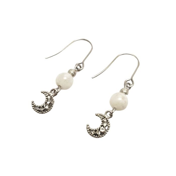 ムーンストーン パワーストーン ピアス 天然石 6月 誕生石 月 かわいい おしゃれ ゆらゆら キラキラ レディース プレゼント ピアス 金属アレルギー 対応 ギフト イヤリング変更可 送料無料 アクセサリー