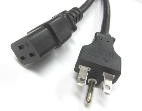 PSE電源コード ロック NEMA L6-30P/C19（20A/250V)-3M 特注電源ケーブル｜