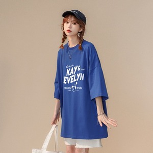 【韓国通販 dgo】3colors ユニセックス英レタープリントTシャツ ブルー/ホワイト/ブラック(M2651）