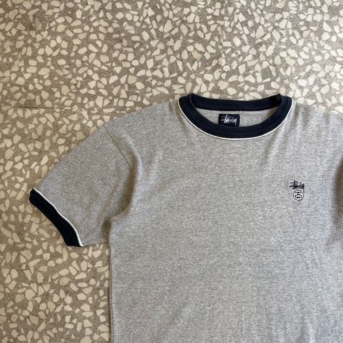 STUSSY / 90’-00’s usa製 ringer Tee size M