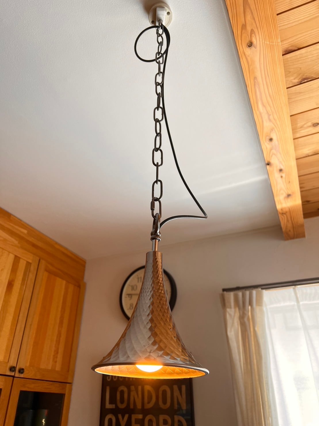 izumi lamp オリジナル大型シェードのアイアンペンダントライト 日本製