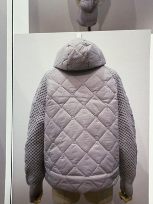 Praia 中綿ニット切替ブルゾン