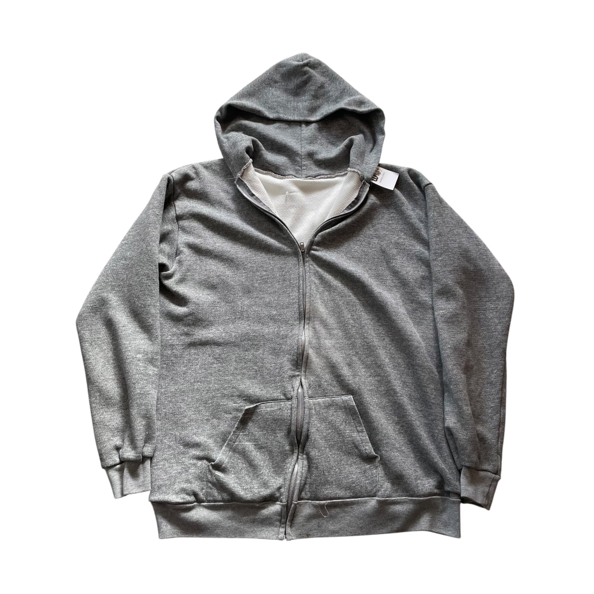 70s Unkown inner thermal zip up hoodie