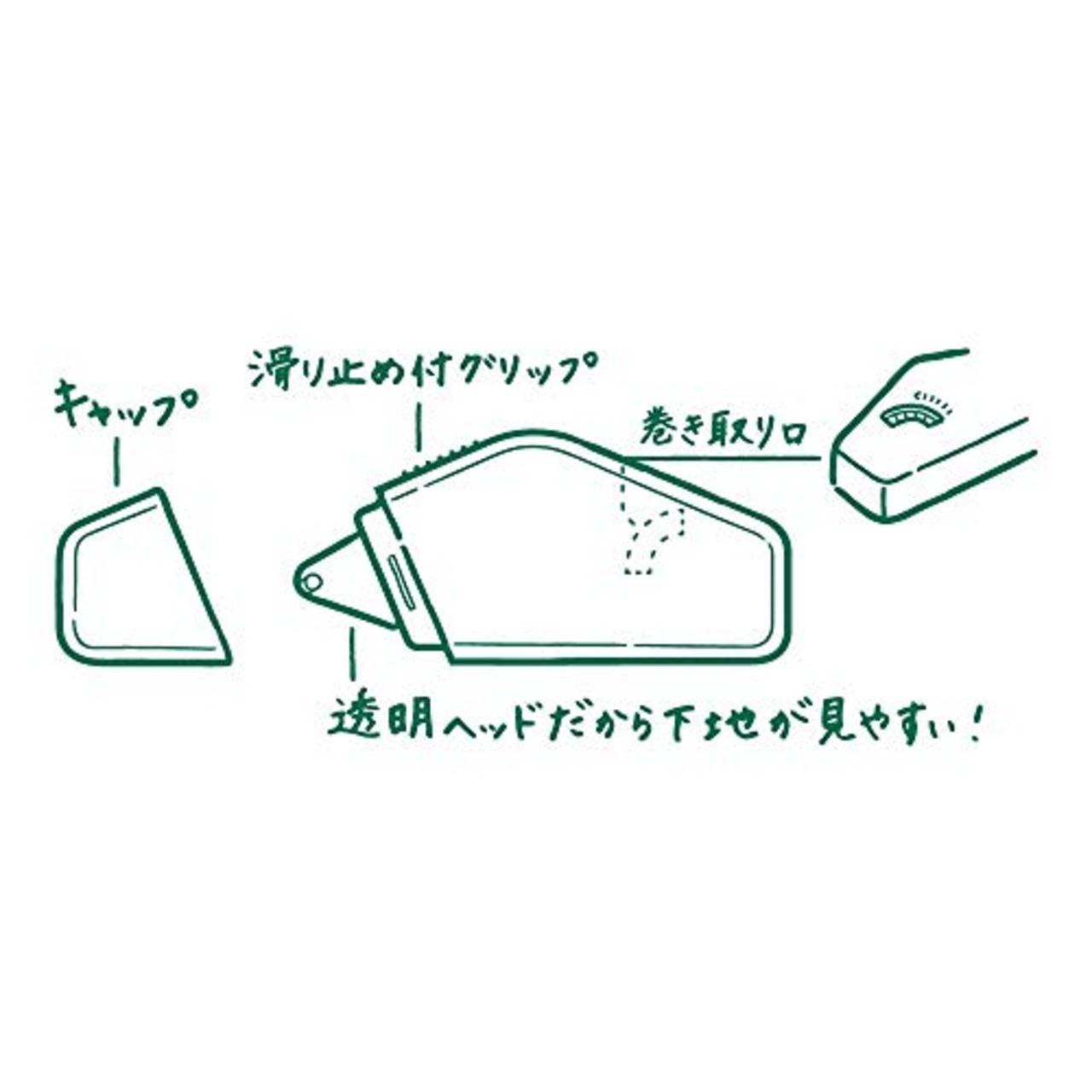 DESIGNPHIL ミドリ(MIDORI) テープのり XS 白 35267006