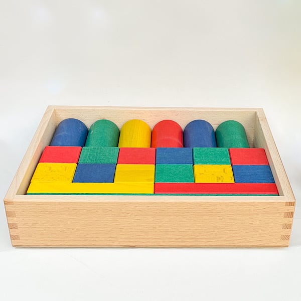 M積木(小) 色21ピース | 国立 木のおもちゃ ブレーメン