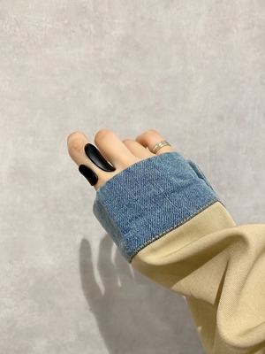 matt black ring