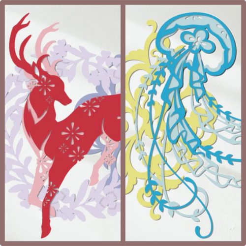 切り絵キット | 重ねる切り絵 祐琴