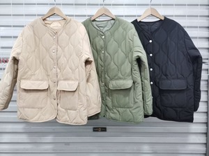 ノーカラーキルティングジャケット　ASF212010-14