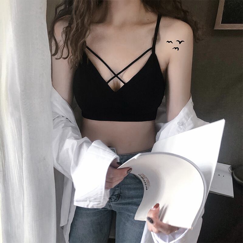 クロストップス サマー薄手バックブラ 大人ガーリー スウィート キュート カジュアル 夏物 萌量不足86544256192