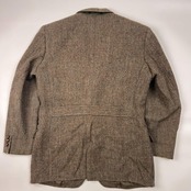 Harris Tweed ハリスツイード ヘリンボーン 2B ウール テーラードジャケット94A6 /メンズ バスケットボタン
