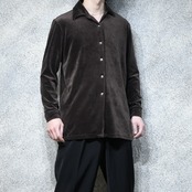 brown velour shirt
