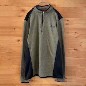【UNDER ARMOUR】ハーフジップ プルオーバー ポリエステル アンダーアーマー コールドギア us古着