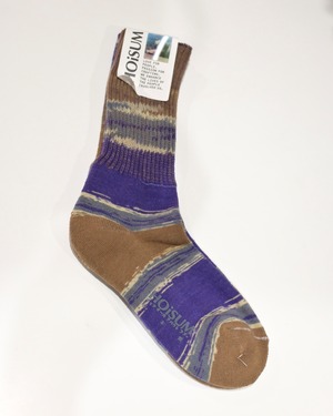 HOiSUM 絣ソックスKASURI PURPLE