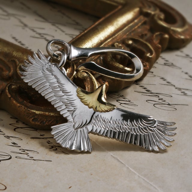 鷲見太郎 Key Chain キーチェーン】イーグルペンダント/ K18イエロー