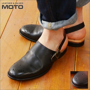 ■moto leather＆silver [モトレザー] サンダルメダリオン [1629] バックストラップサンダル　MEN'S