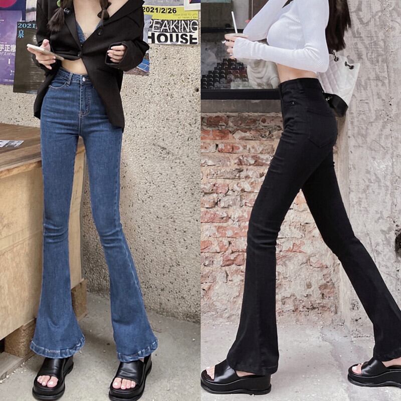 スタイルハイウェストオータムスリムジーンズ カジュアル 秋物 ガールズファッション75828536128