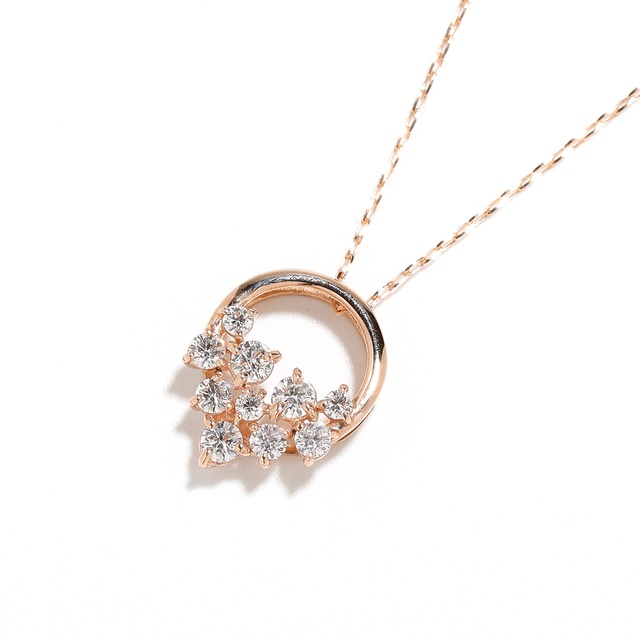 H&C ダイヤモンド デザインネックレス K18(PG) / 0.200ct