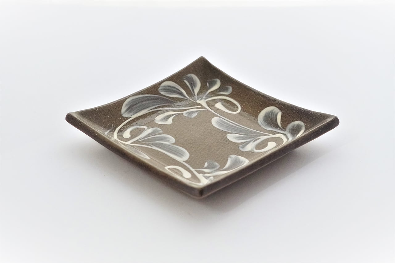 四角皿(□15) 白いっちん